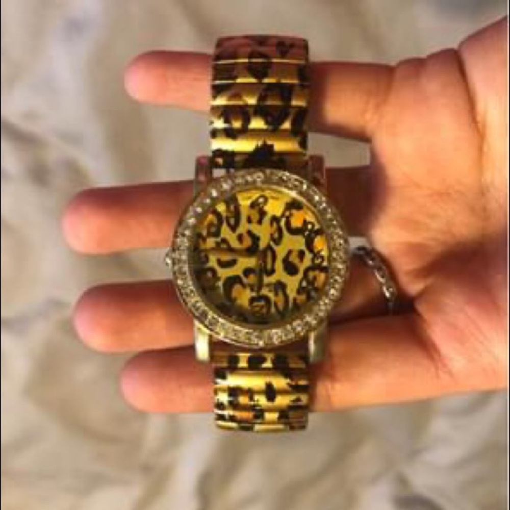 Cheetah print watch